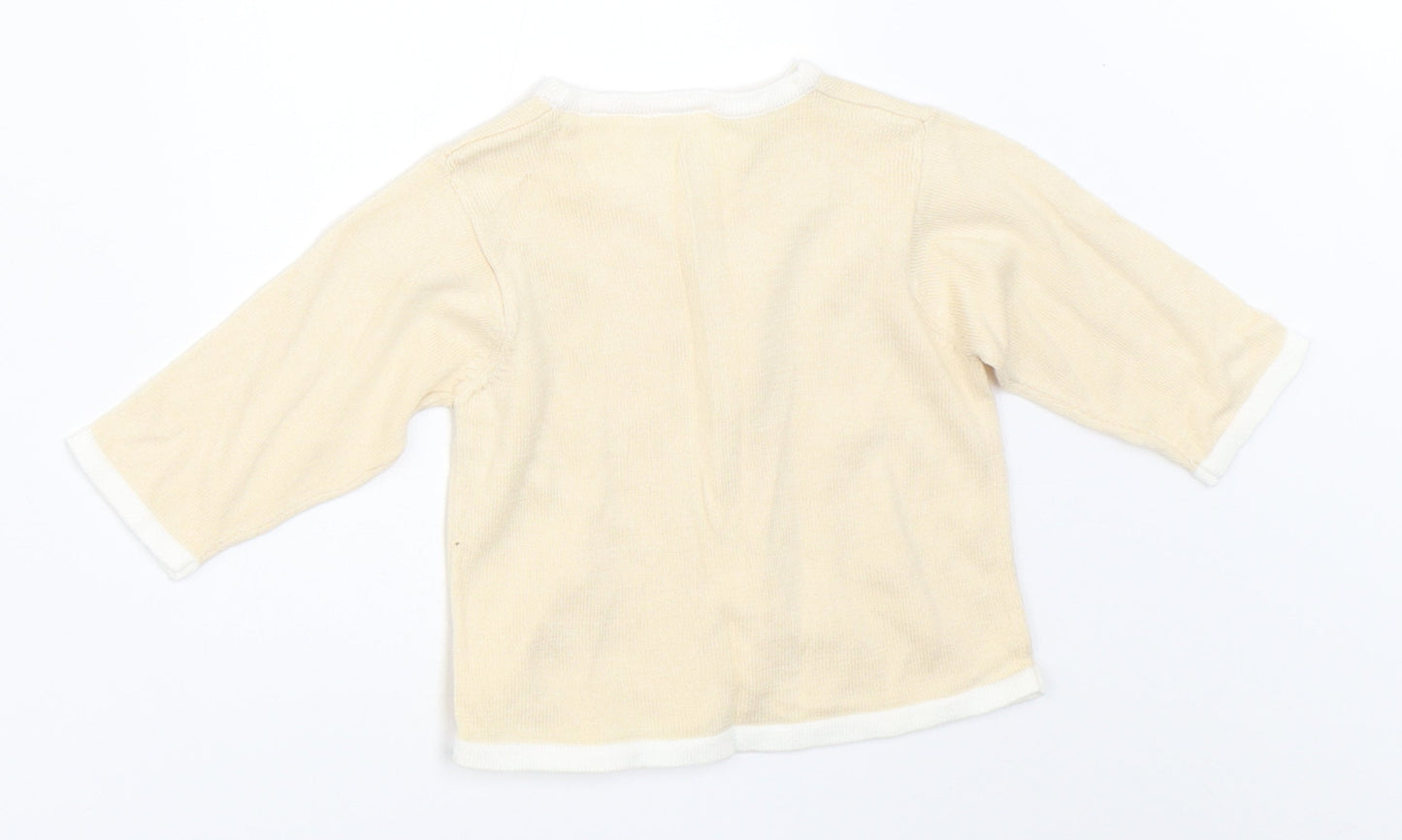 Gap Boys Beige   Cardigan Jumper Size 0-3 Months