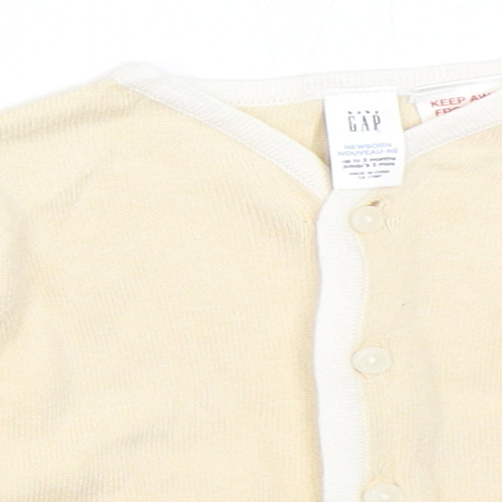 Gap Boys Beige   Cardigan Jumper Size 0-3 Months