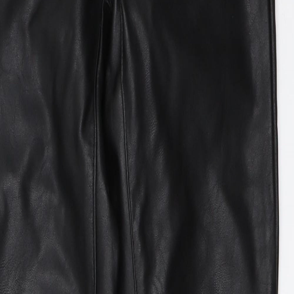 H&M Womens Black   Capri Trousers Size 34 L29 in