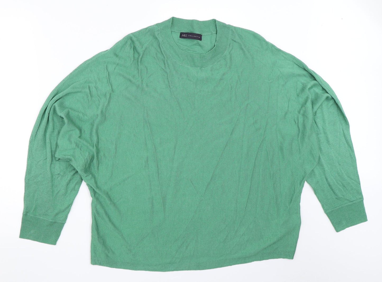 Marks and Spencer Womens Green   Pullover Jumper Size L