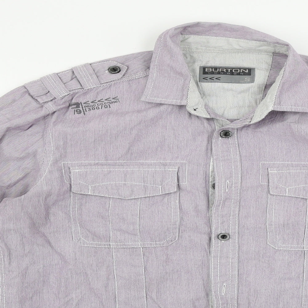 Burton Mens Purple    Button-Up Size S