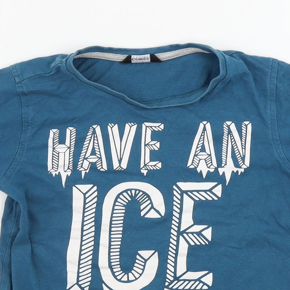 George  Boys Green   Basic T-Shirt Size 7-8 Years