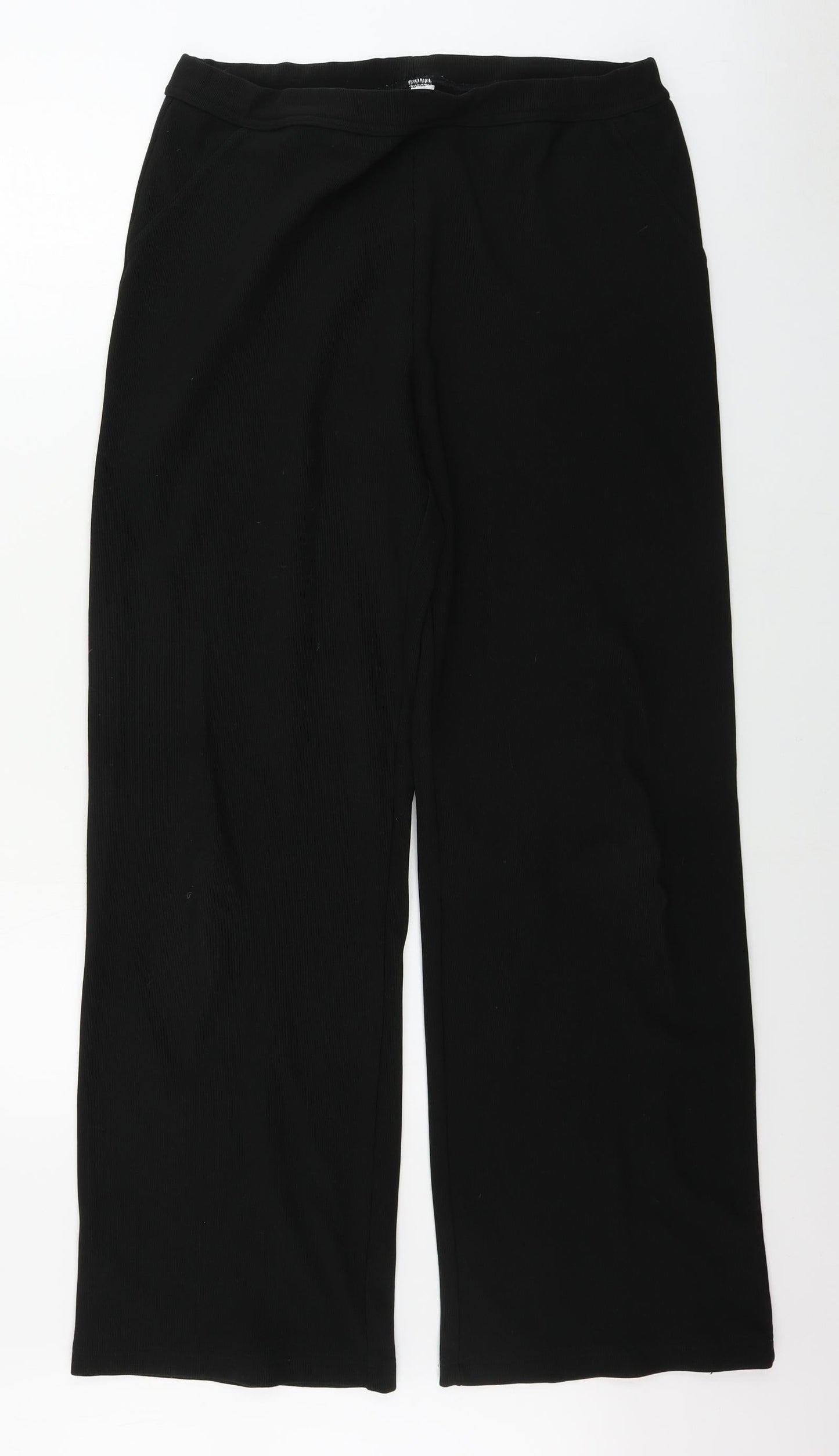 St michael        Womens Black Paisley  Trousers  Size 14 L30 in
