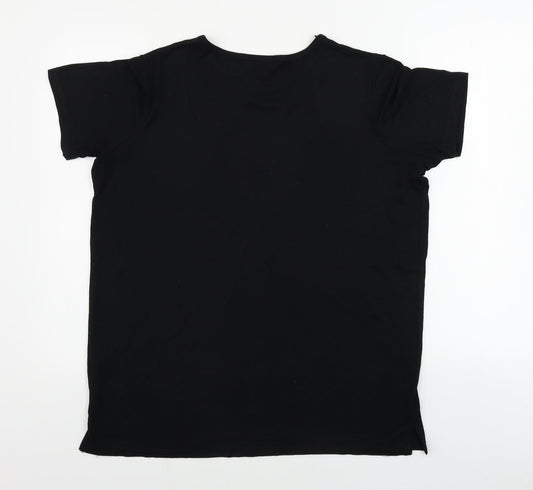 Select  Womens Black   Basic T-Shirt Size 14