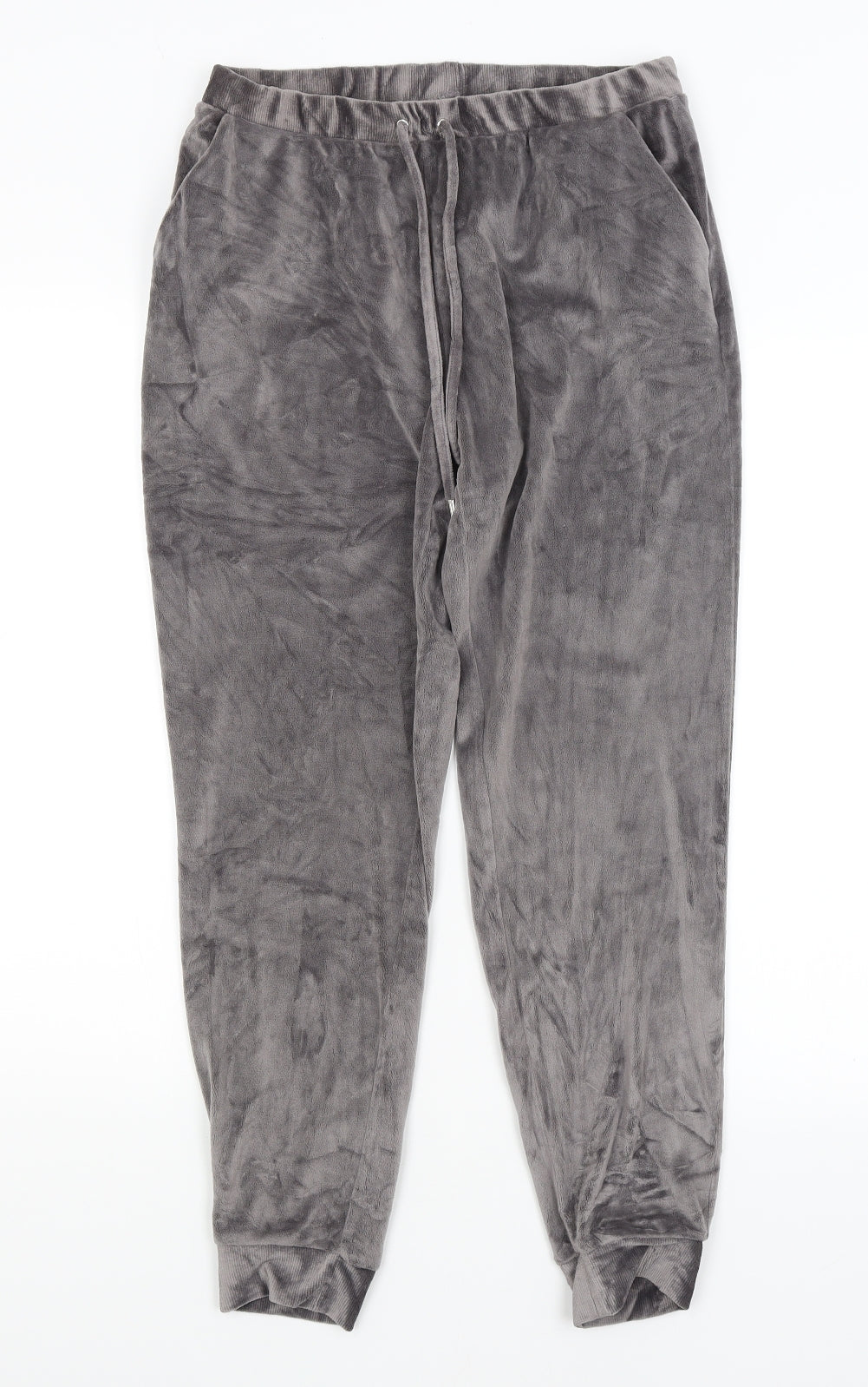 Preworn Womens Grey Solid  Capri Pyjama Pants Size 12