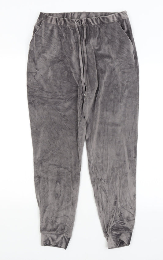Preworn Womens Grey Solid  Capri Pyjama Pants Size 12