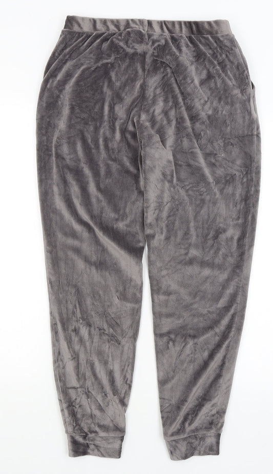 Preworn Womens Grey Solid  Capri Pyjama Pants Size 12