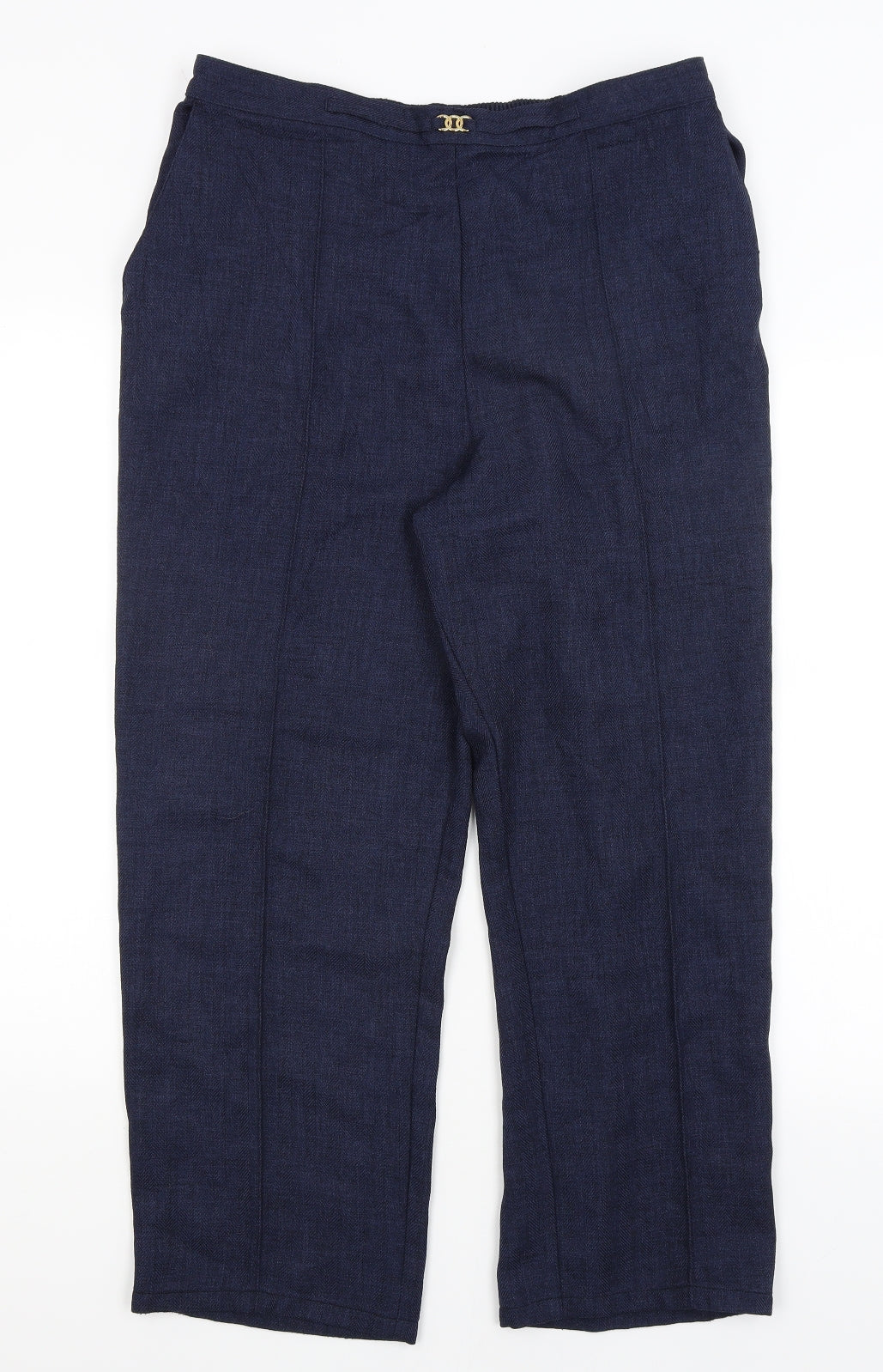 M&S Womens Blue   Trousers  Size 18 L25 in