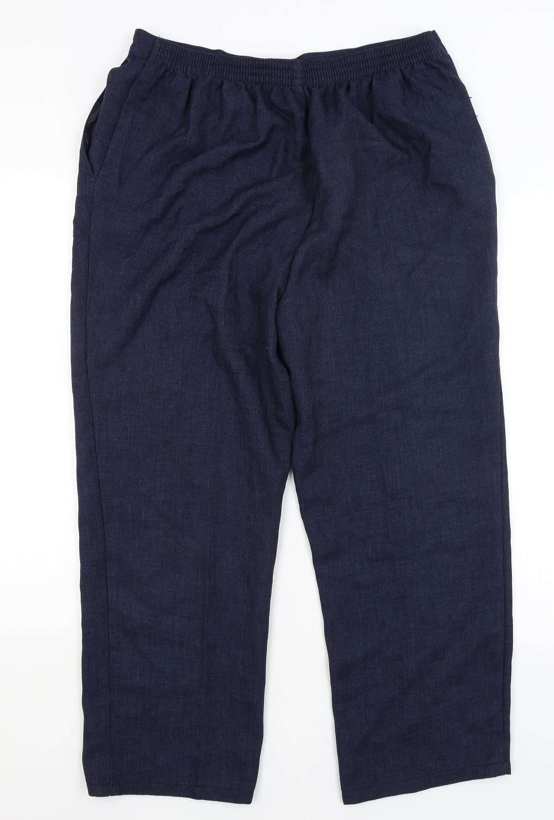M&S Womens Blue   Trousers  Size 18 L25 in