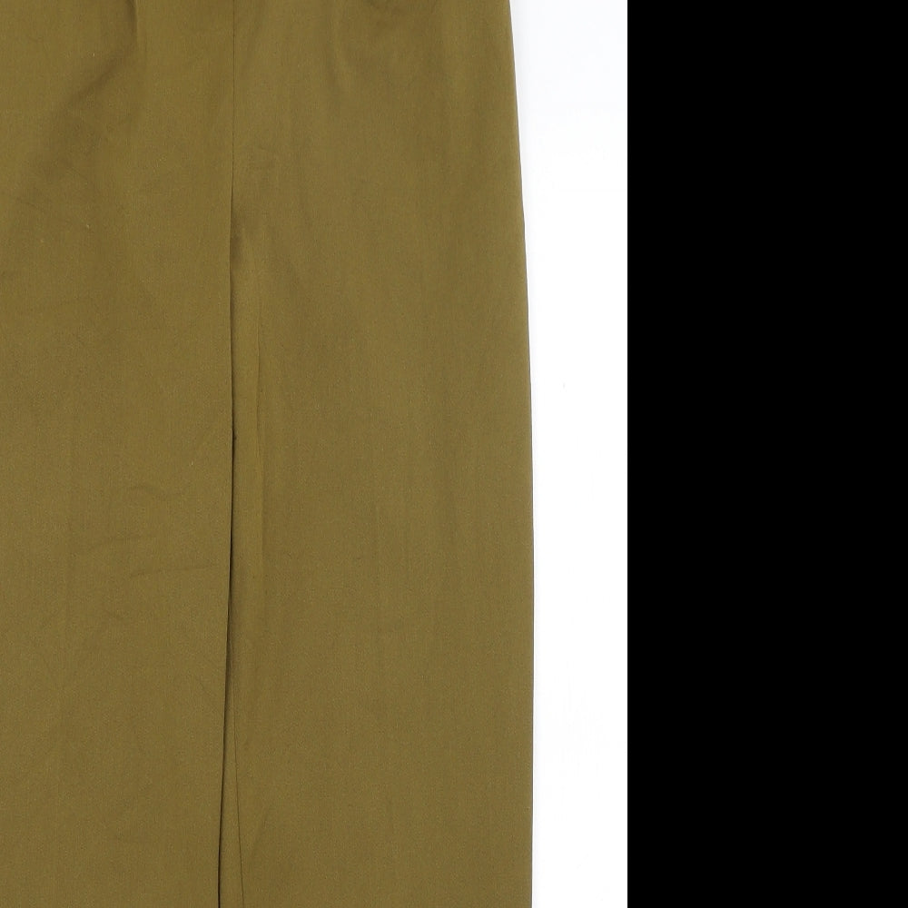 Topshpo Womens Green   Trousers  Size 6 L25 in