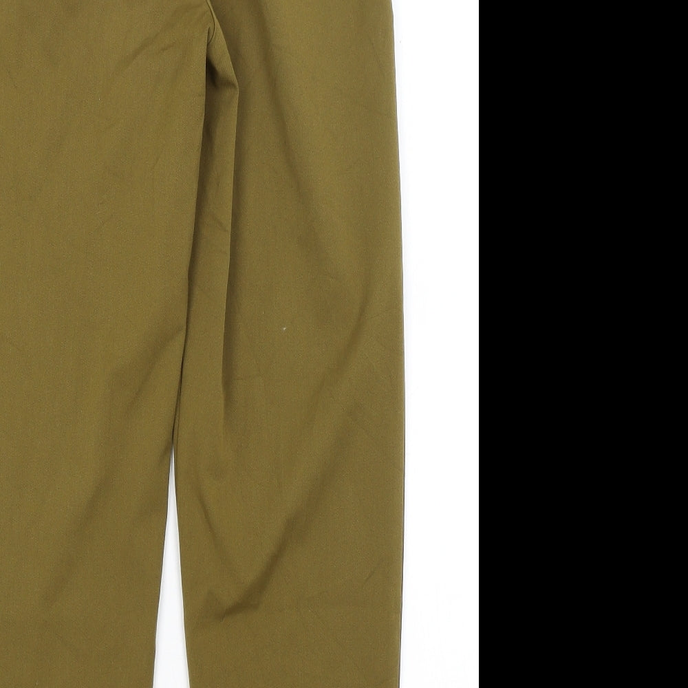 Topshpo Womens Green   Trousers  Size 6 L25 in