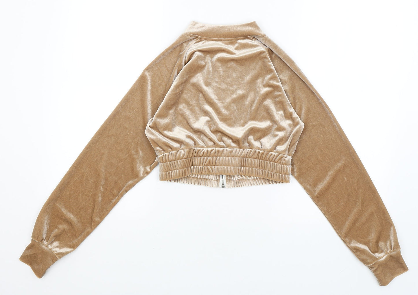 Preworn Womens Gold   Full Zip Jumper Size S
