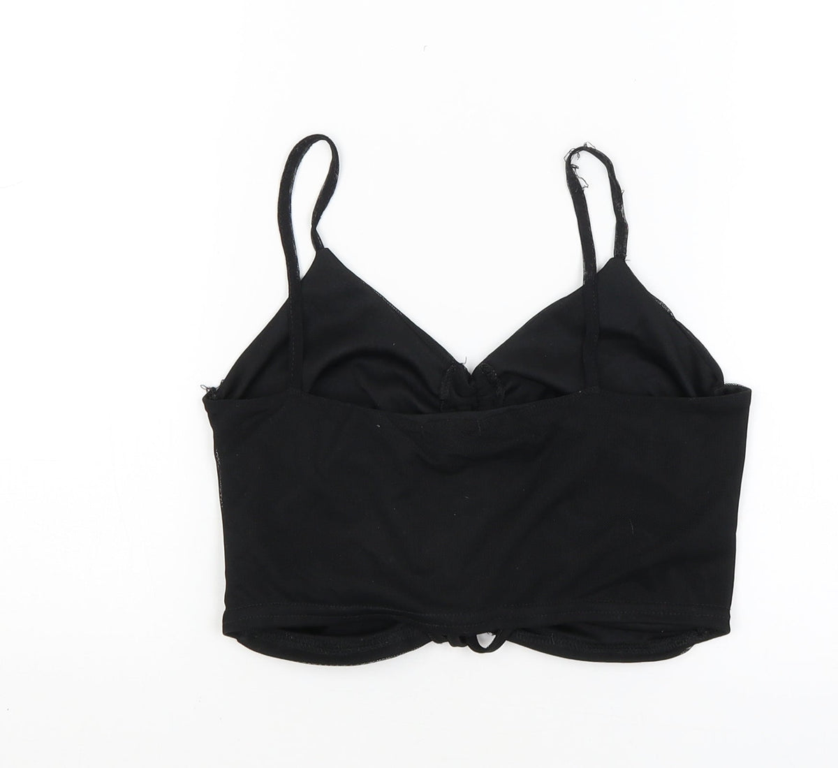 Nasty Gal Womens Black   Cropped Tank Size 8