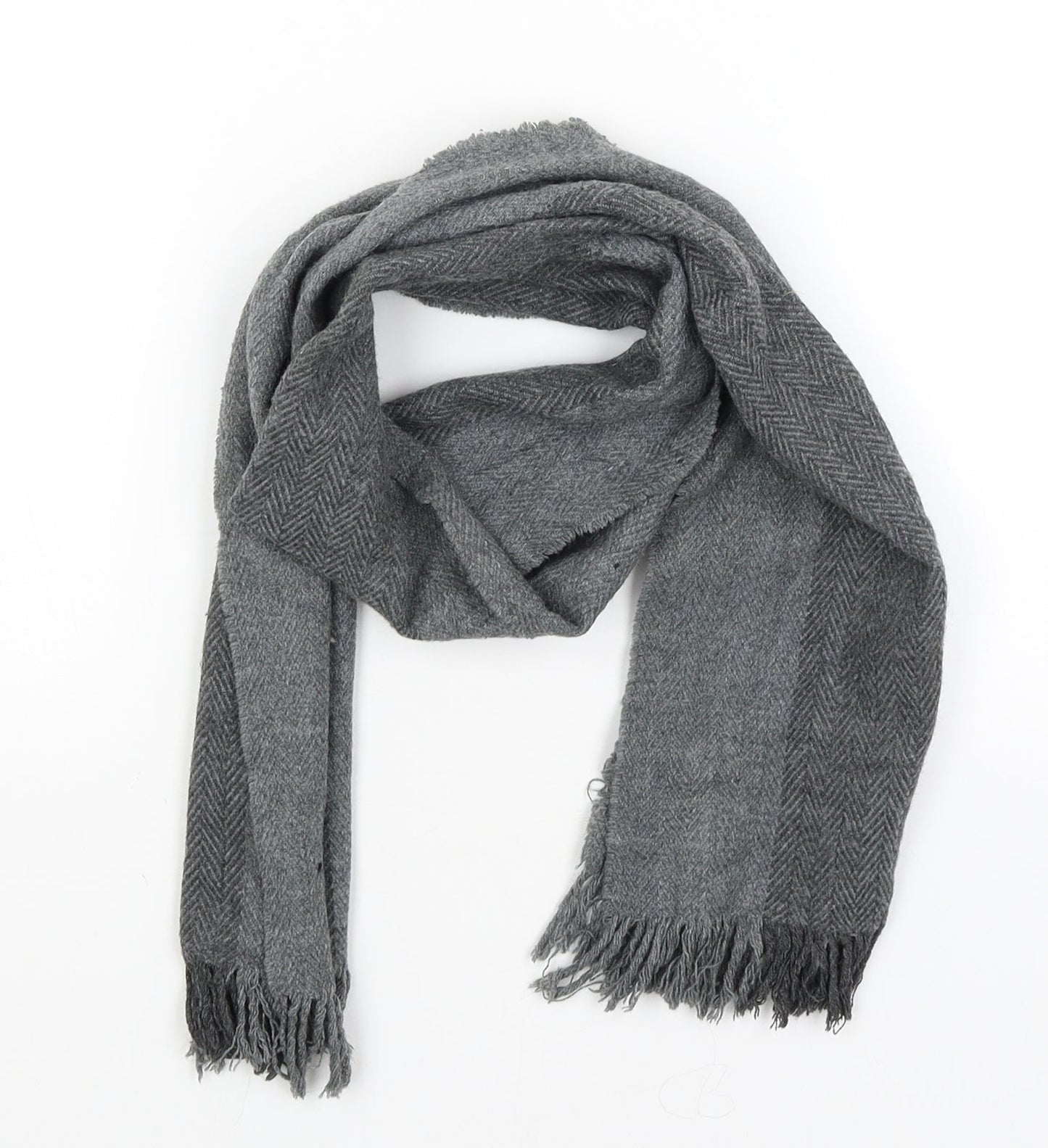 Preworn Mens Grey   Scarf  One Size