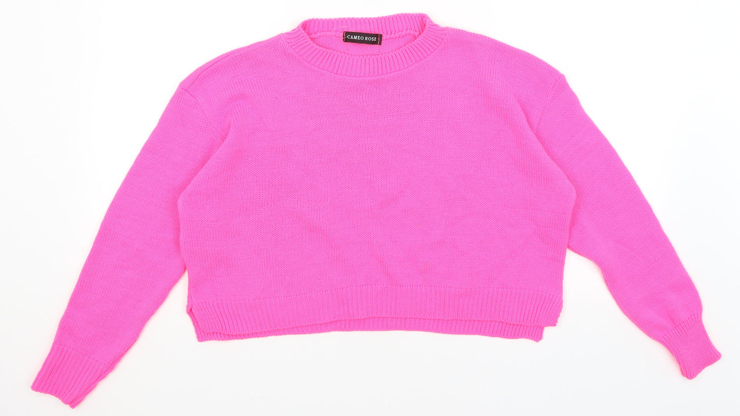 Cameo Rose Womens Pink   Pullover Jumper Size S