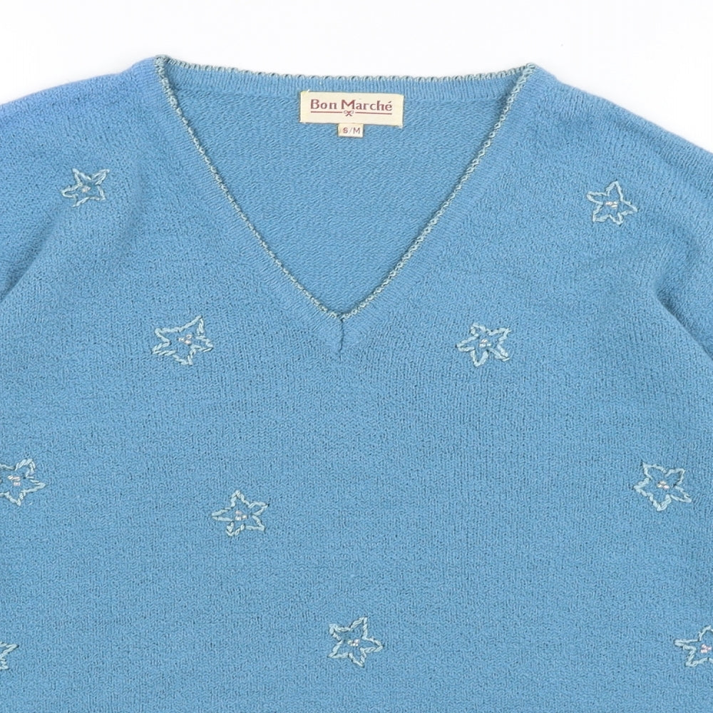 Bonmarche Womens Blue   Pullover Jumper Size S