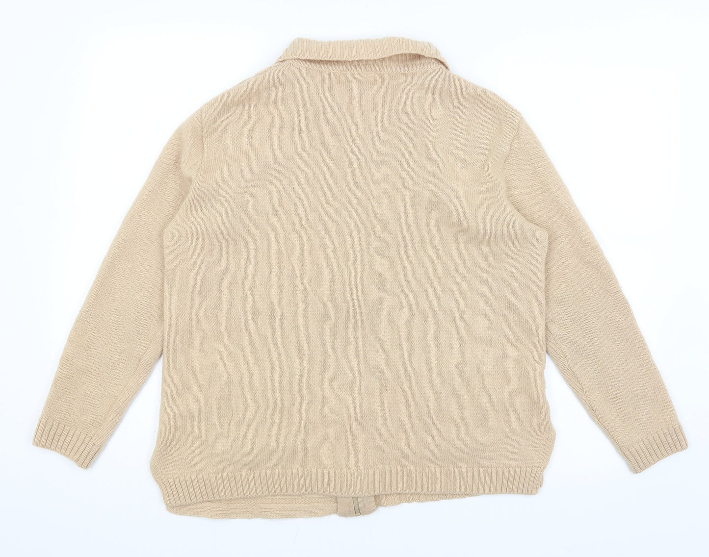 Afibel Womens Brown   Full Zip Jumper Size M