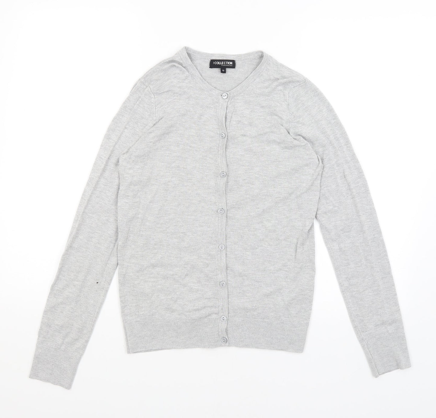 Collection Womens Grey   Cardigan Jumper Size 12