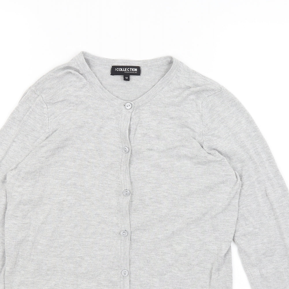 Collection Womens Grey   Cardigan Jumper Size 12