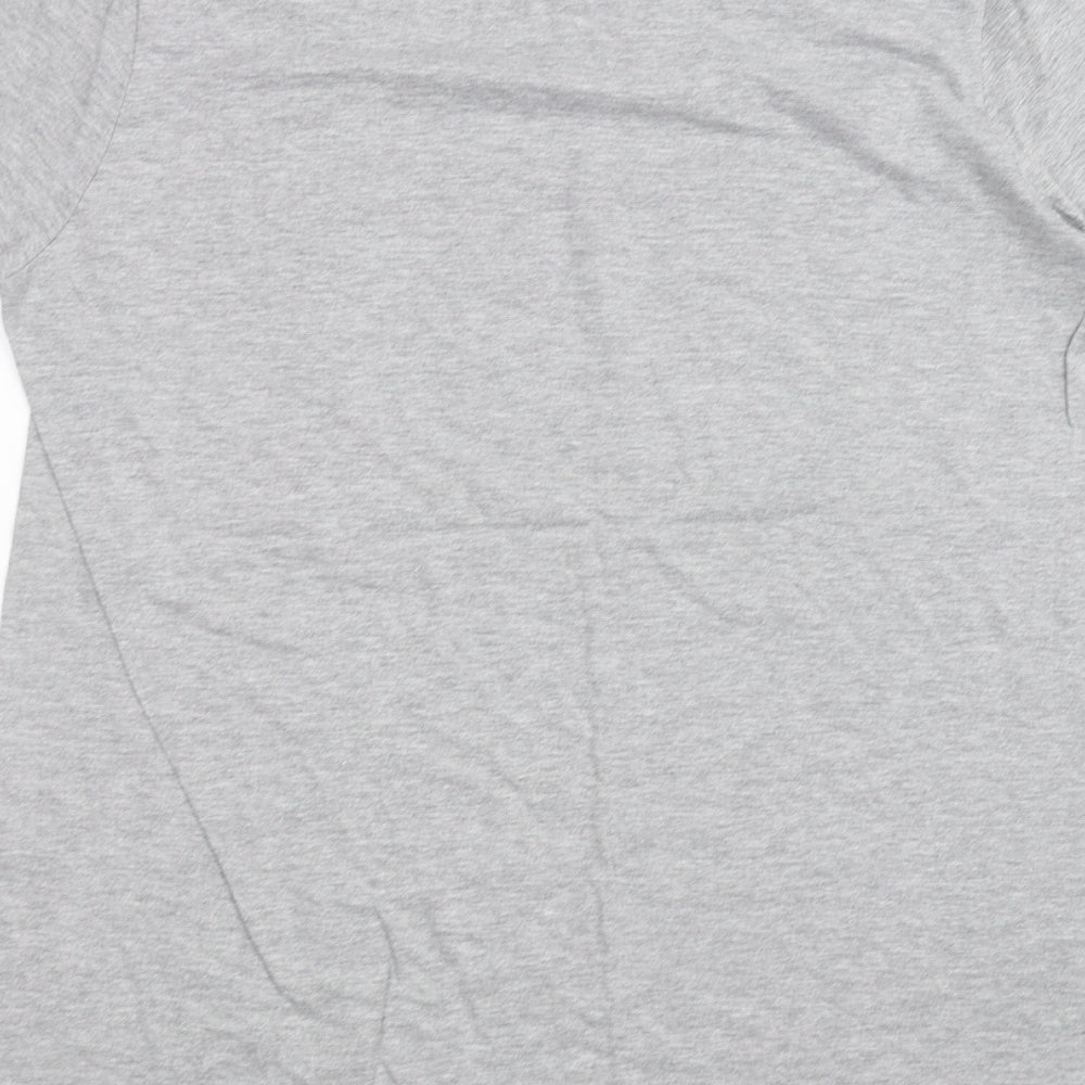 Gilden Womens Grey   Basic T-Shirt Size M