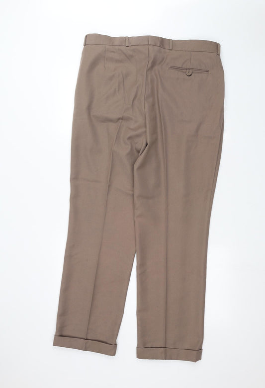 PREMIER MAN  Mens Brown   Trousers  Size 36 in L29 in