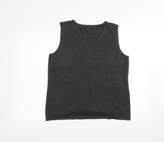 Cable & Gauge Womens Black   Basic Tank Size XL