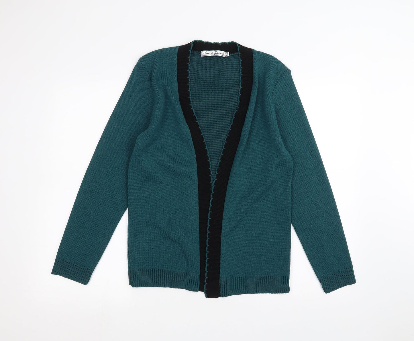 Pure & natural Womens Green   Cardigan Jumper Size S