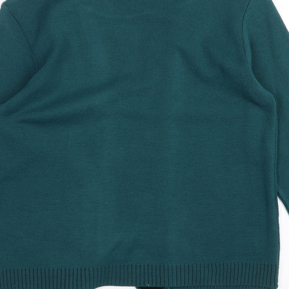 Pure & natural Womens Green   Cardigan Jumper Size S