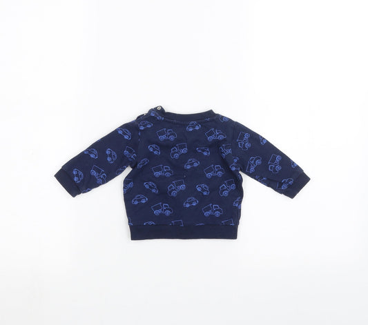 Peacocks Baby Blue   Pullover Jumper Size 0-3 Months