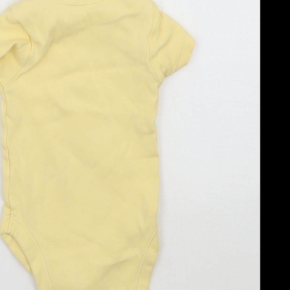 George Girls Yellow   Babygrow One-Piece Size 0-3 Months