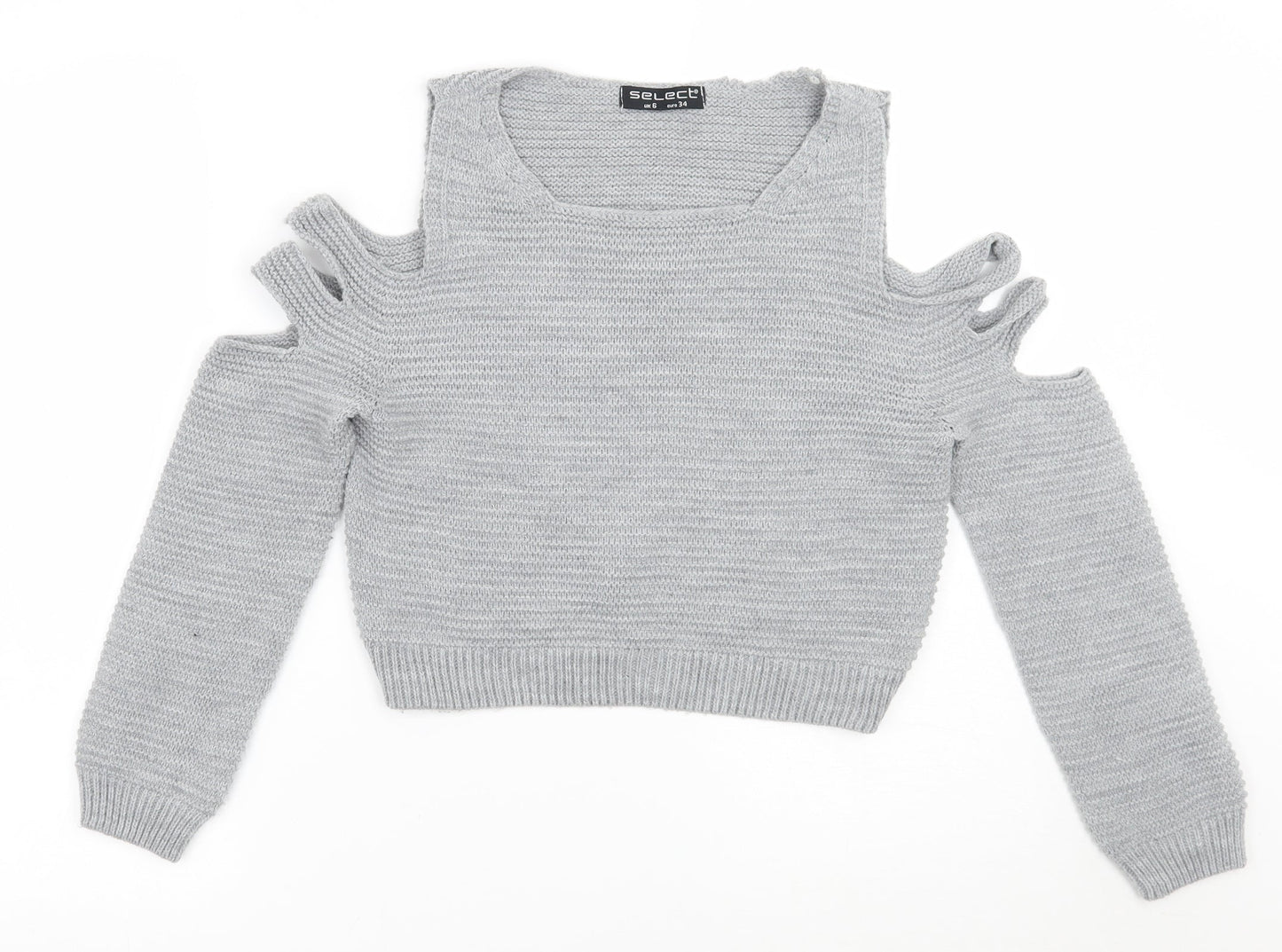 Select Womens Grey   Pullover Jumper Size 6