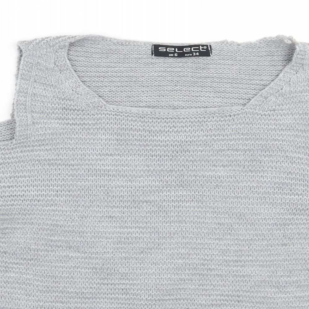 Select Womens Grey   Pullover Jumper Size 6