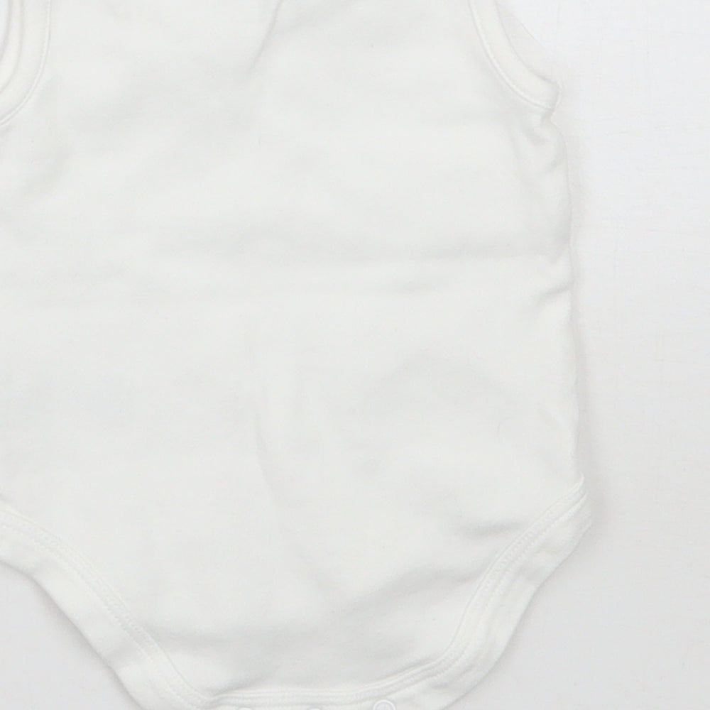 Mammas & Pappas Baby White   Babygrow One-Piece Size Newborn