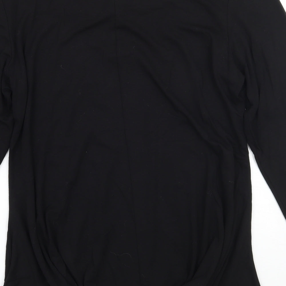 Saloos Womens Black   Basic T-Shirt Size L