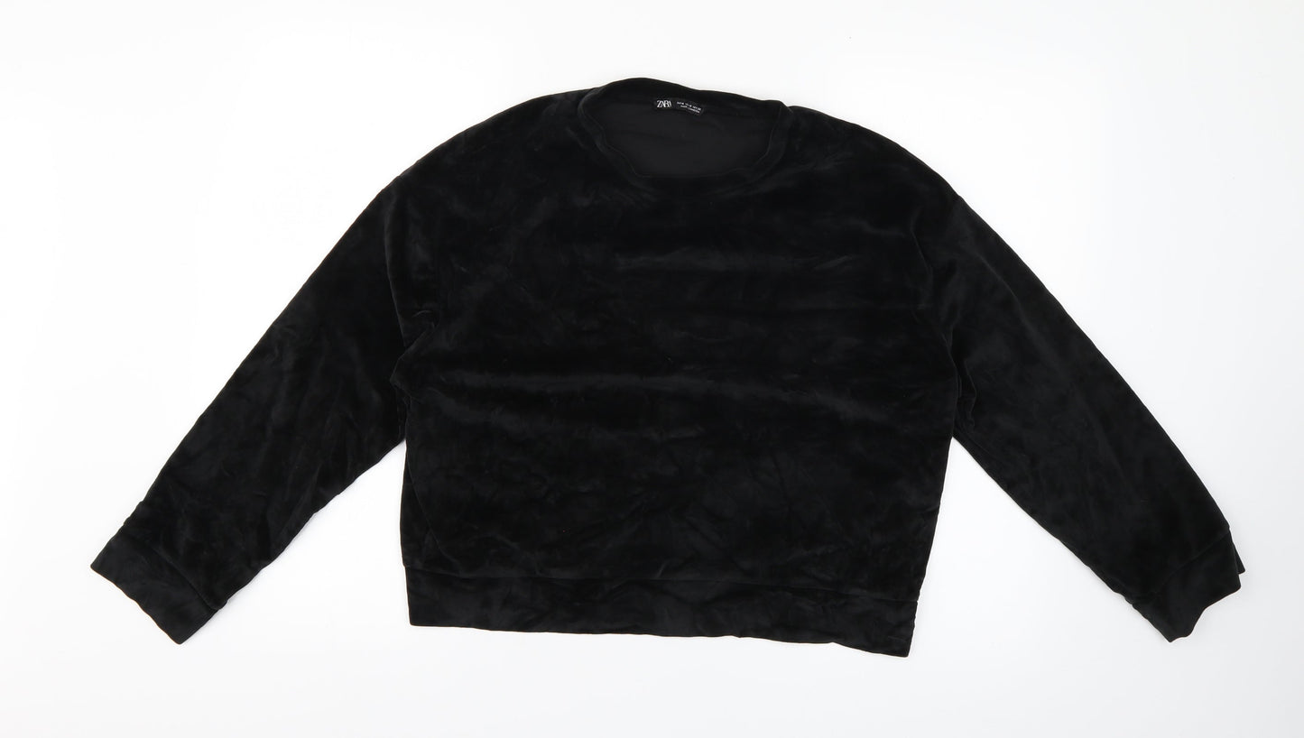 Zara Womens Black   Pullover Jumper Size M