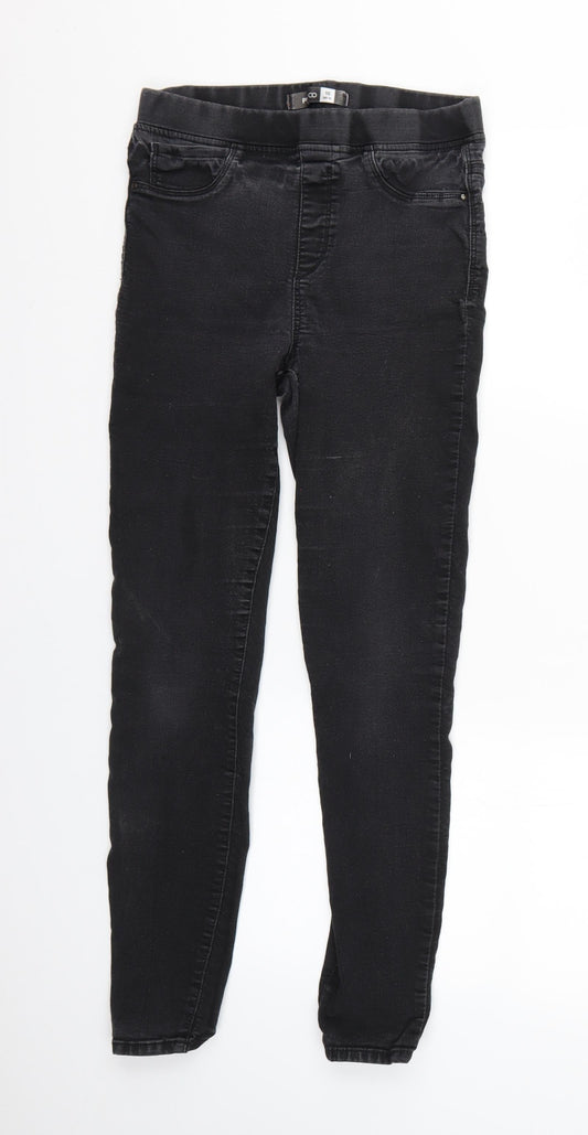 pep&co Womens Black   Mom Jeans Size 10 L35 in