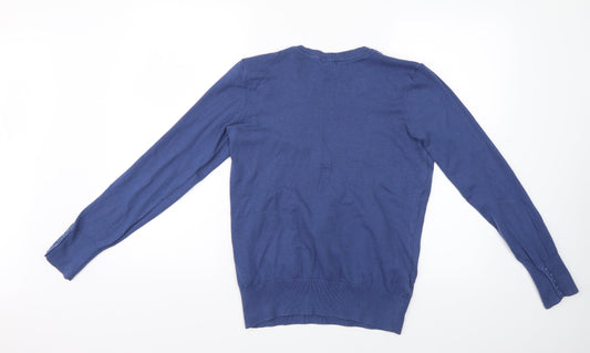 H&M Womens Blue   Basic Blouse Size M