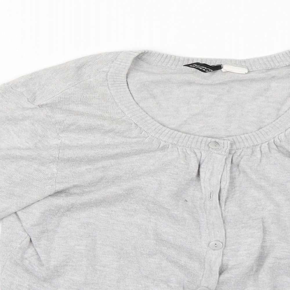 H&M Womens Grey   Cardigan Jumper Size 8