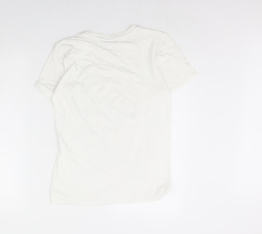 Nasty Gal Womens White   Basic T-Shirt Size S