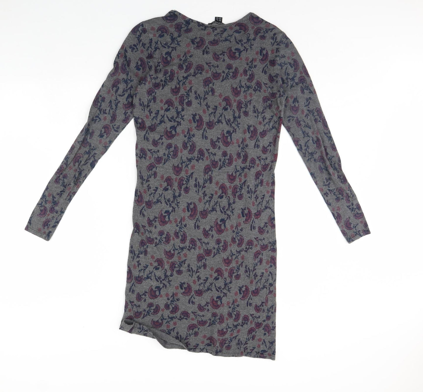 ESMARA Womens Grey Floral  Bodycon  Size 10