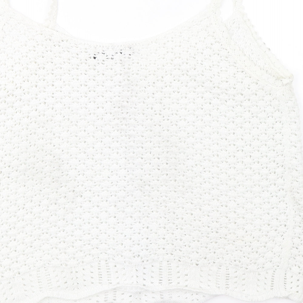 Marks and Spencer Womens White   Basic Tank Size 10