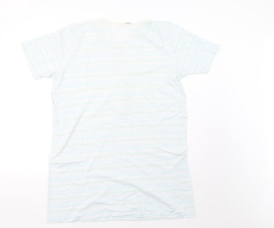Marks and Spencer Womens Blue Striped  Top Pyjama Top Size 14