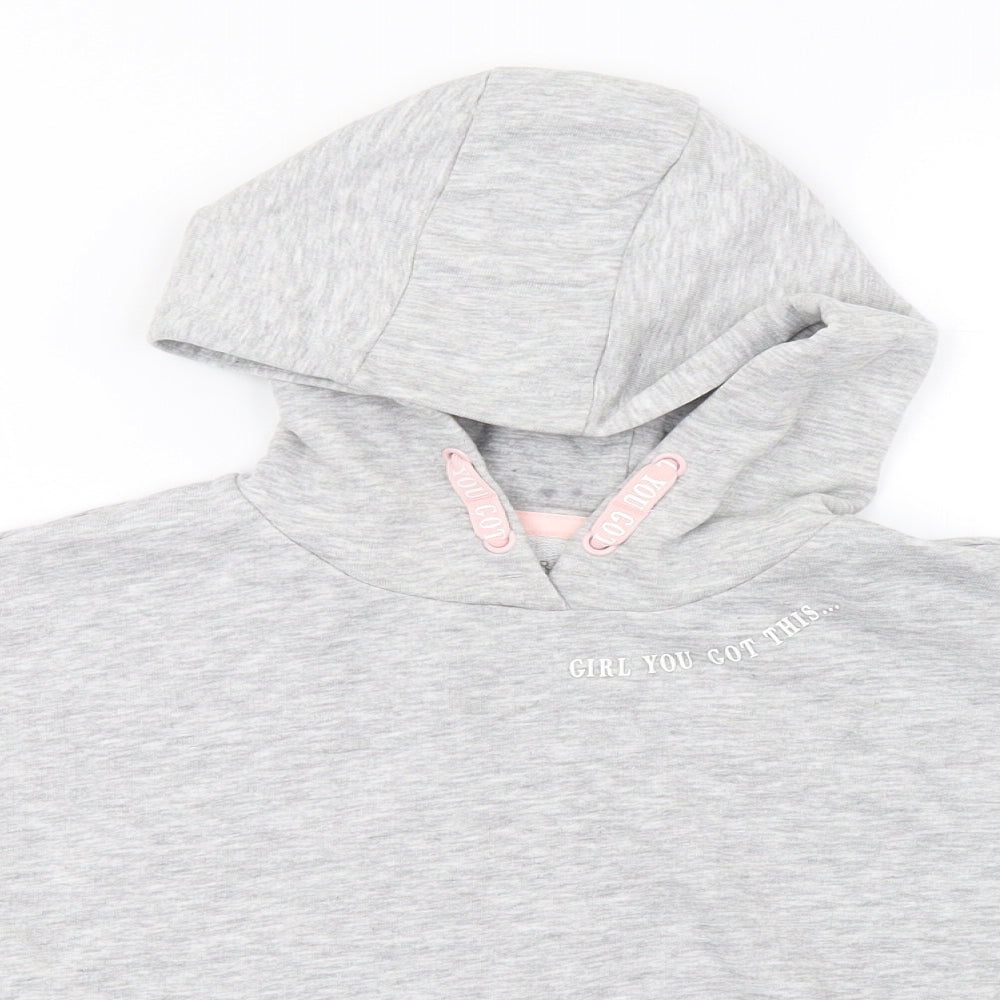 Primark Girls Grey   Pullover Hoodie Size 7-8 Years
