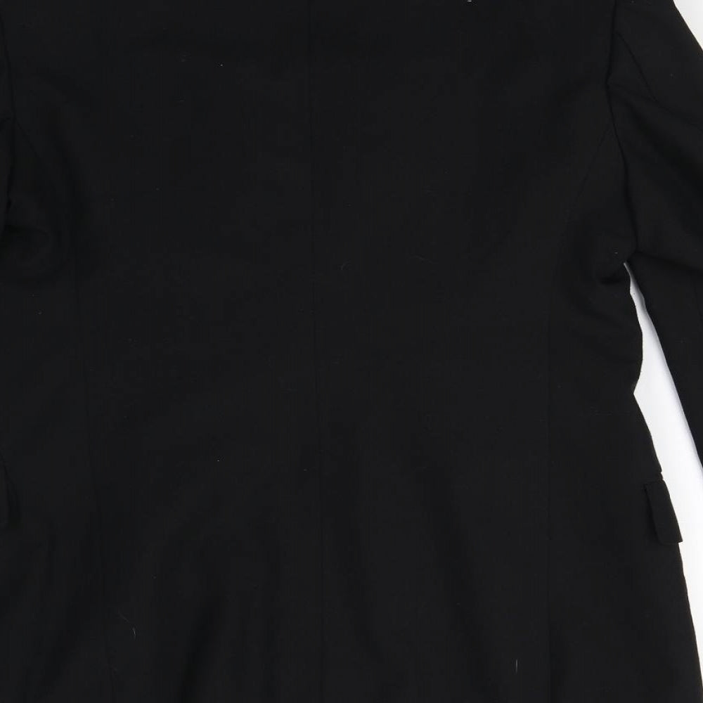 Preworn Mens Black   Jacket Suit Jacket Size 36