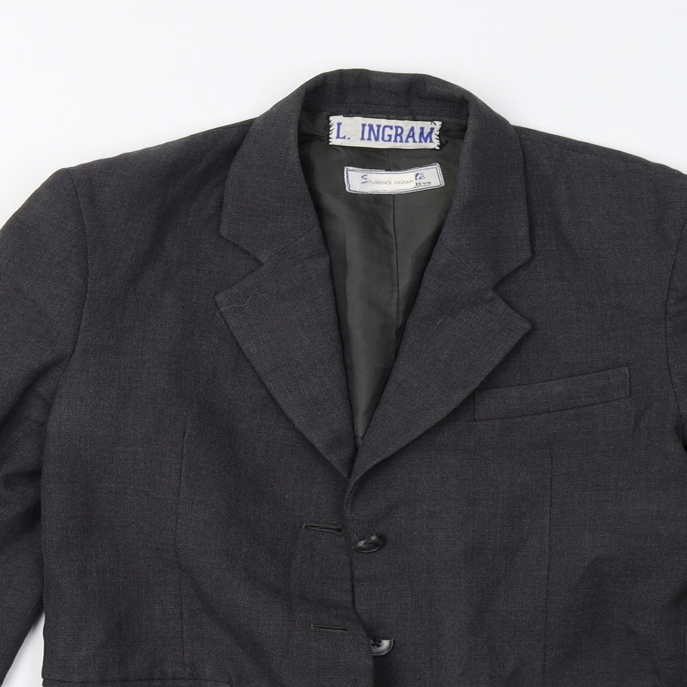 Preworn Womens Grey   Jacket Suit Jacket Size S
