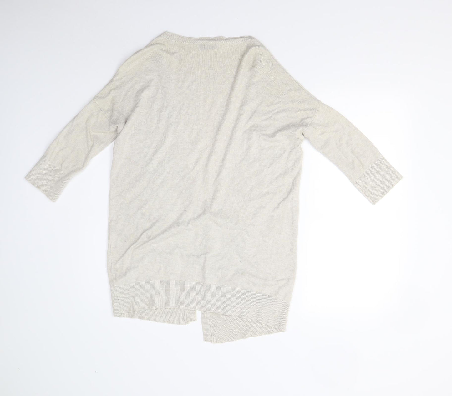 Topshop Womens Beige  Knit Cardigan Jumper Size 10