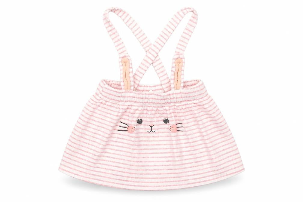 Front view of H&M girls’ multicoloured striped pettiskirt skirt, size 6-9, months