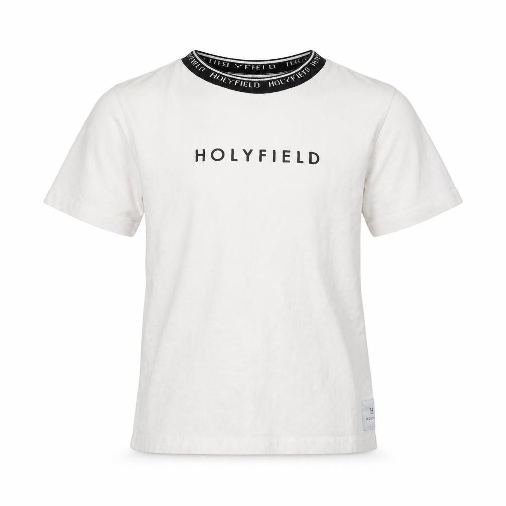 Holyfield Boys White   Basic T-Shirt Size 7-8 Years