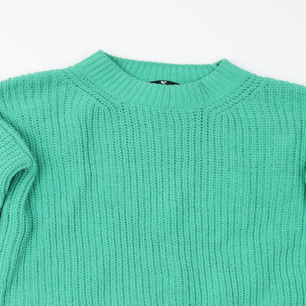 Very Womens Green  Knit Pullover Jumper Size 8
