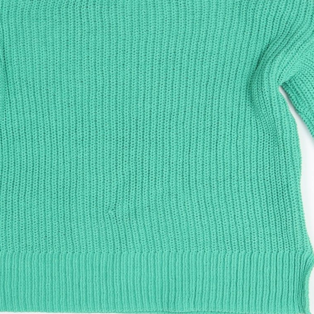 Very Womens Green  Knit Pullover Jumper Size 8